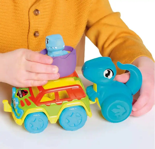 Jucarie interactiva Tomy - Jurassic World, Chase and Roll, Aventura Raptorilor