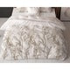 Husa pilota Sleeptime Elegance Flynn alba 140x220 cm, bumbac 80% si poliester 20%, imprimeu floral, antialergica, cu 1 fata de perna inclusa