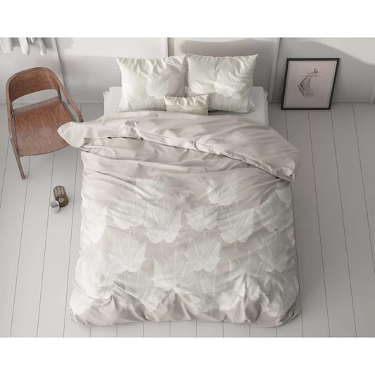 Husa de pilota Sleeptime Classy Lisa Gri 140x220 cm, 1 fata de perna 60x70 cm, microfibra moale 100%, antialergica, 90 GSM
