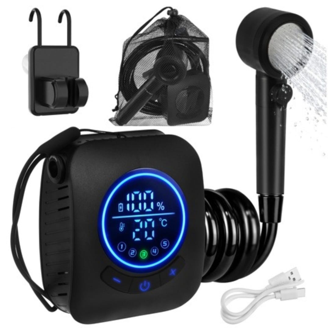 Dus Portabil pentru Camping, 8000mah, Portabil, Ecran LED, Waterproof,