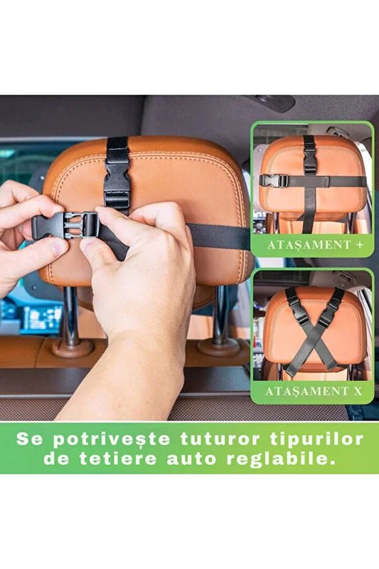 Oglinda Auto pentru Supravegherea Bebelusilor, Reglabila 360°, 4 Curele de Fixare, Oglinda Acrilica Antispargere, Siguranta Maxima in Masina