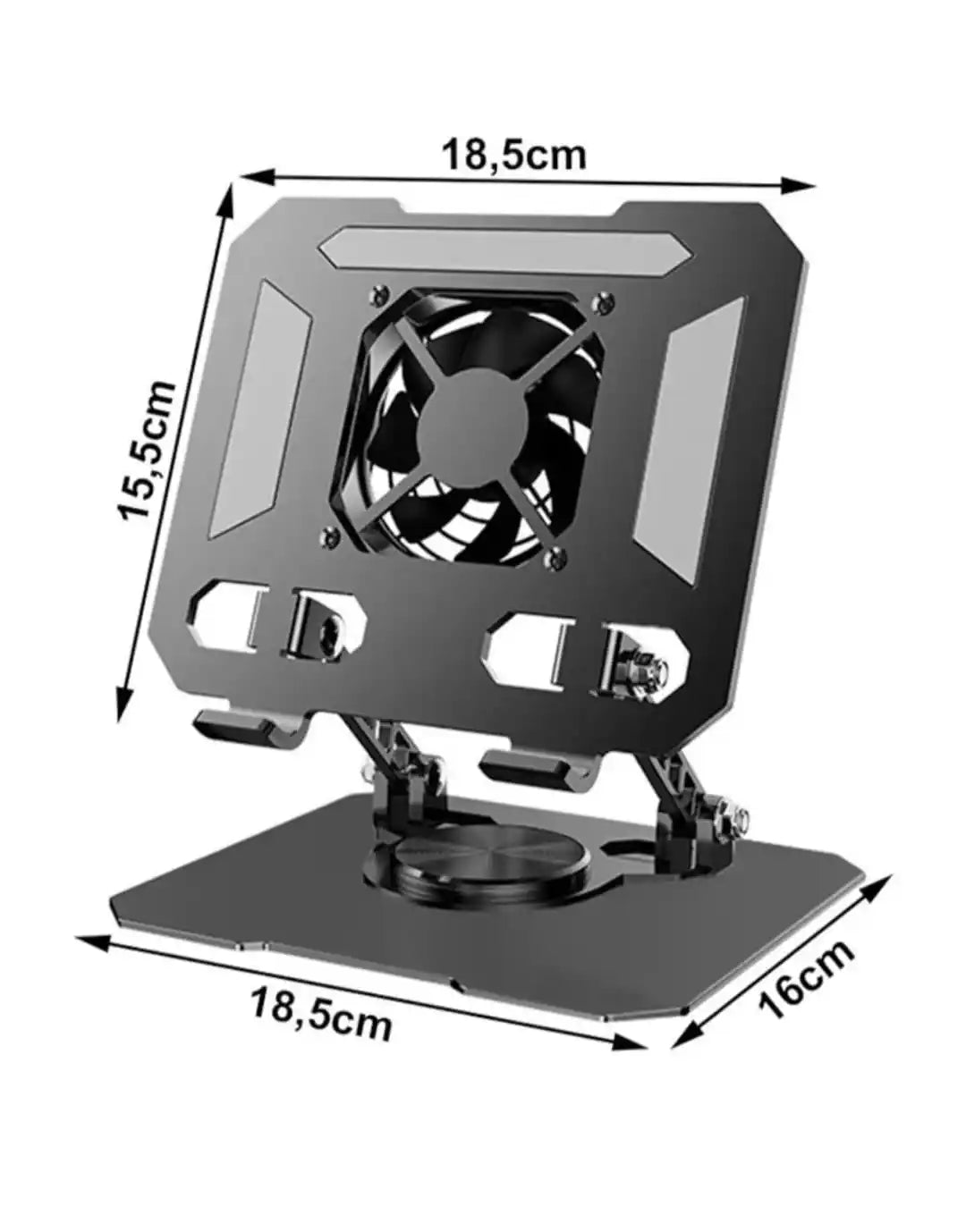 Suport racire multifunctional pentru laptop si tableta, ajustabil si pliabil, 30x25x10cm