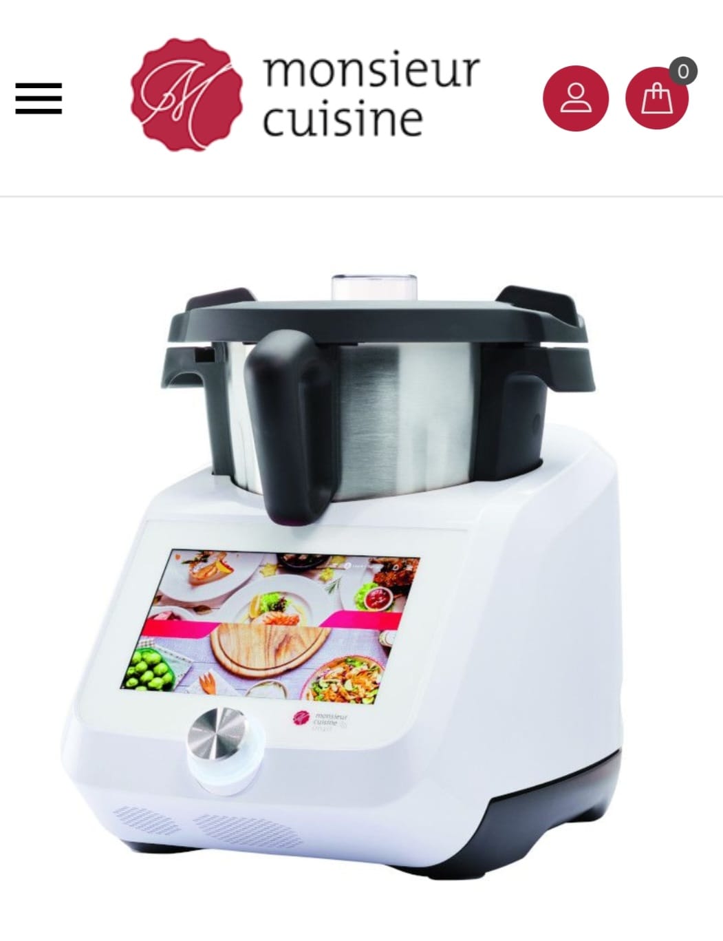 Robot Inteligent de bucătărie SilverCrest Monsieur Cuisine Smart, 1000W, bol 4.5L, WiFi, ecran tactil