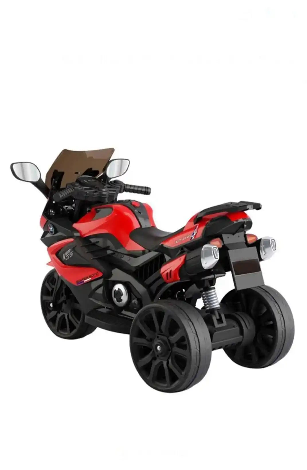 Motocicleta Electrica 6V cu Sunet Rosie Neagra, unisex