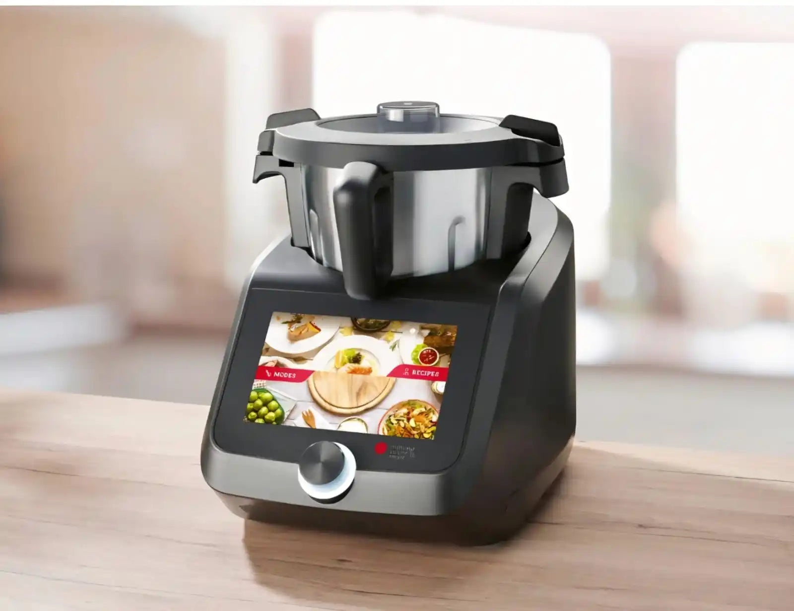 Robot de bucătărie SilverCrest Monsieur Cuisine Smart, 1000W, bol 4.5L, WiFi, ecran tactil