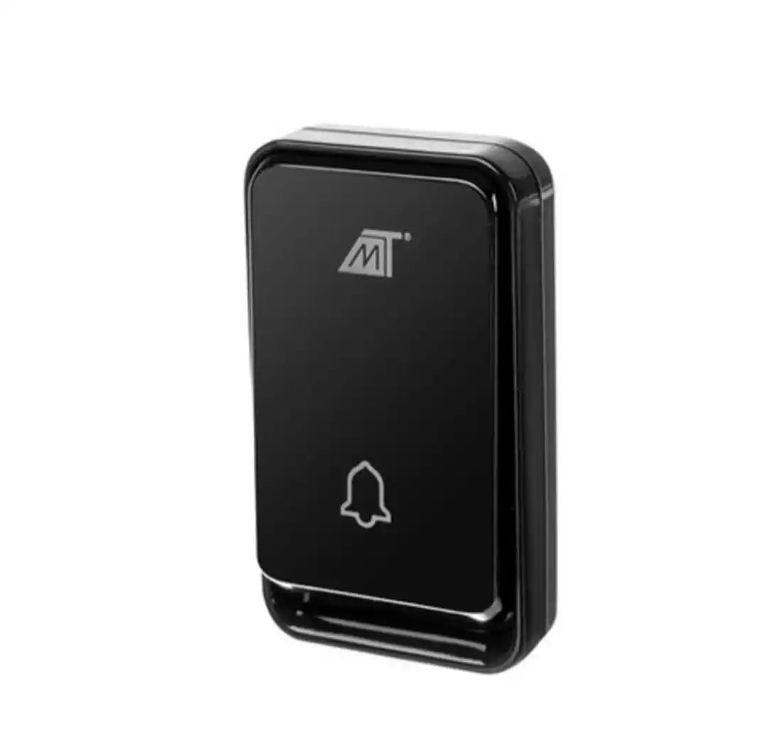 Sonerie Wireless Fara Fir Impermeabila IP44, 51 Tonuri, Volum Reglabil 90dB, Raza 15m, LED, Alimentare Priza, Montaj Usor, Negru