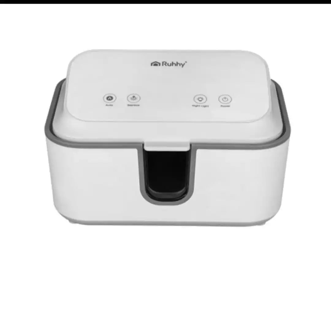 Incalzitor Servetele Umede Ruhhy pentru Bebelusi, 3 Trepte Temperatura, Panou Touch LED, Mentinere Umiditate, Capacitate 80 Servetele, Baza Antiderapanta, Alb