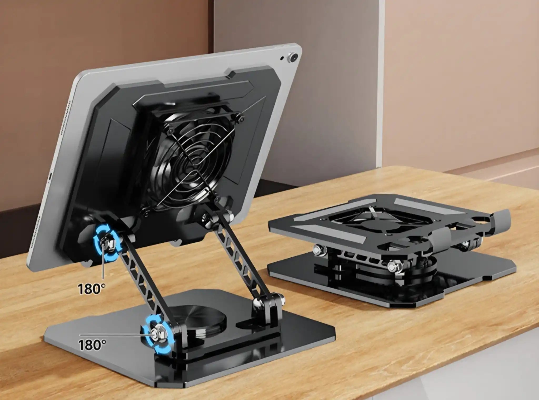 Suport racire multifunctional pentru laptop si tableta, ajustabil si pliabil, 30x25x10cm