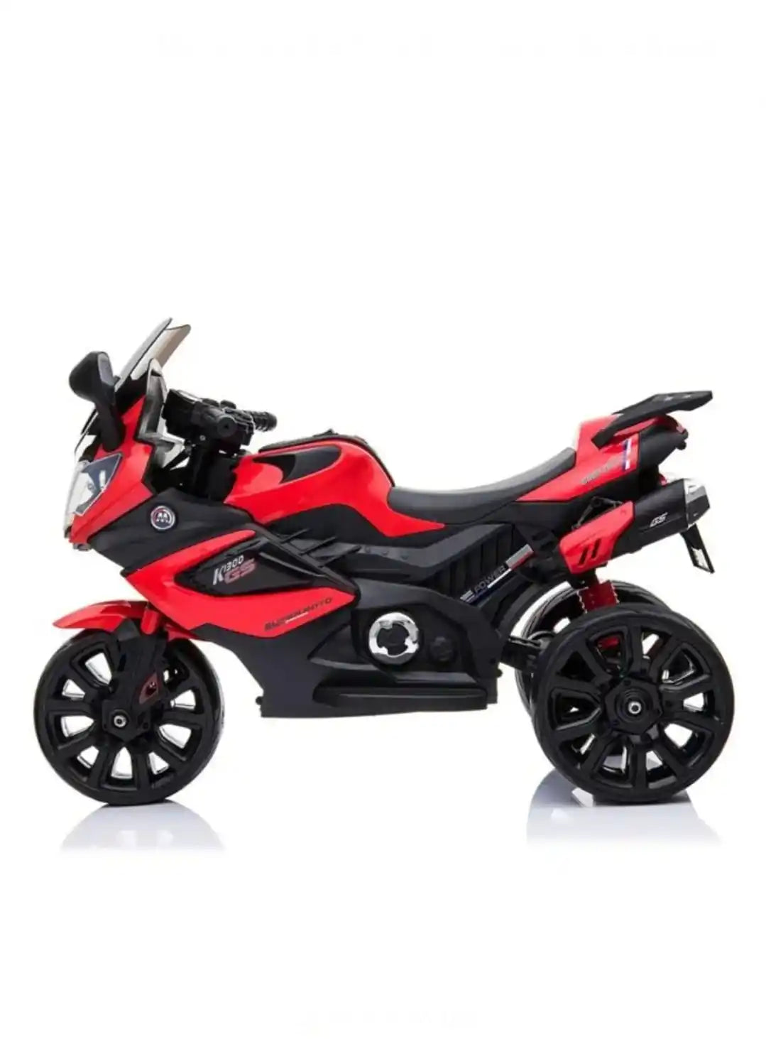 Motocicleta Electrica 6V cu Sunet Rosie Neagra, unisex