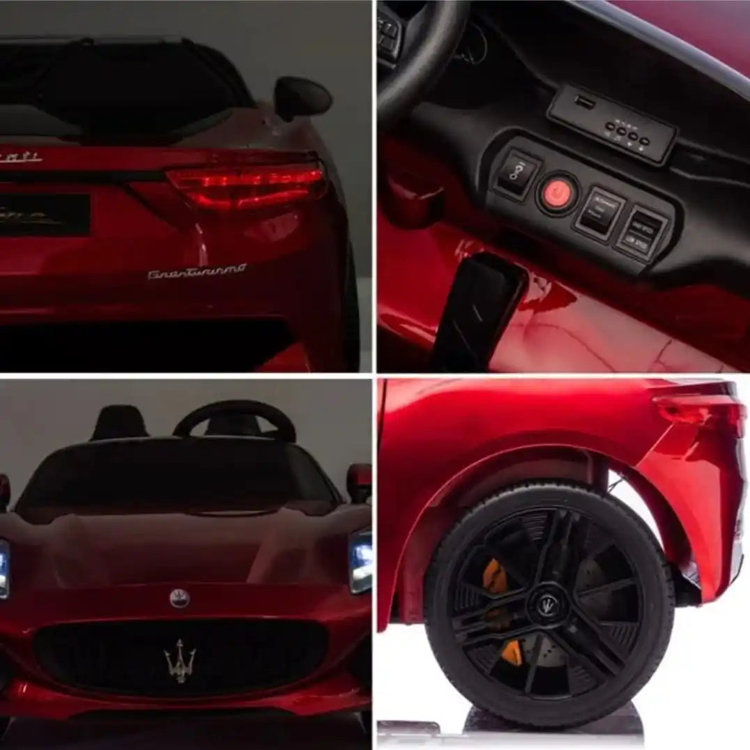 Masinuta Electrica Copii Maserati Bordo 12V 4x 4 - 4 Motoare Telecomanda RC - control paternal, Scaun Piele