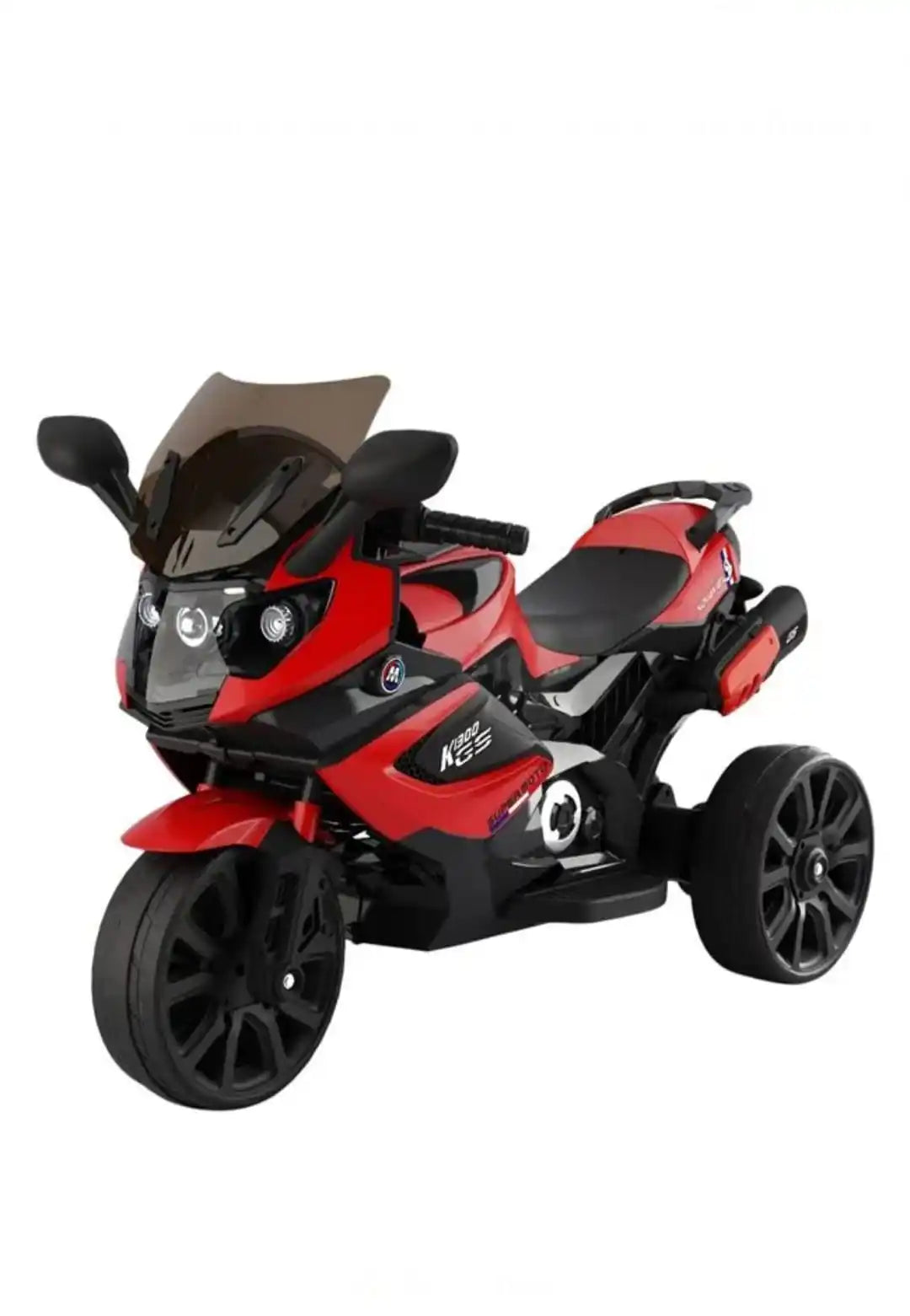 Motocicleta Electrica 6V cu Sunet Rosie Neagra, unisex