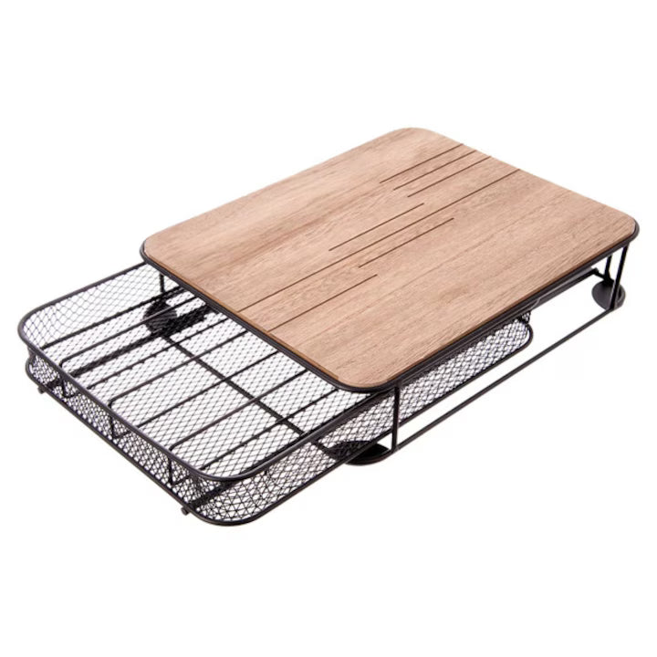 Organizer Pentru Capsule De Cafea, Orion, 30.5x24x6.5 cm, Metal, Mdf, Sertar Glisant Cu Compartimente, Pad-Uri Antiderapante