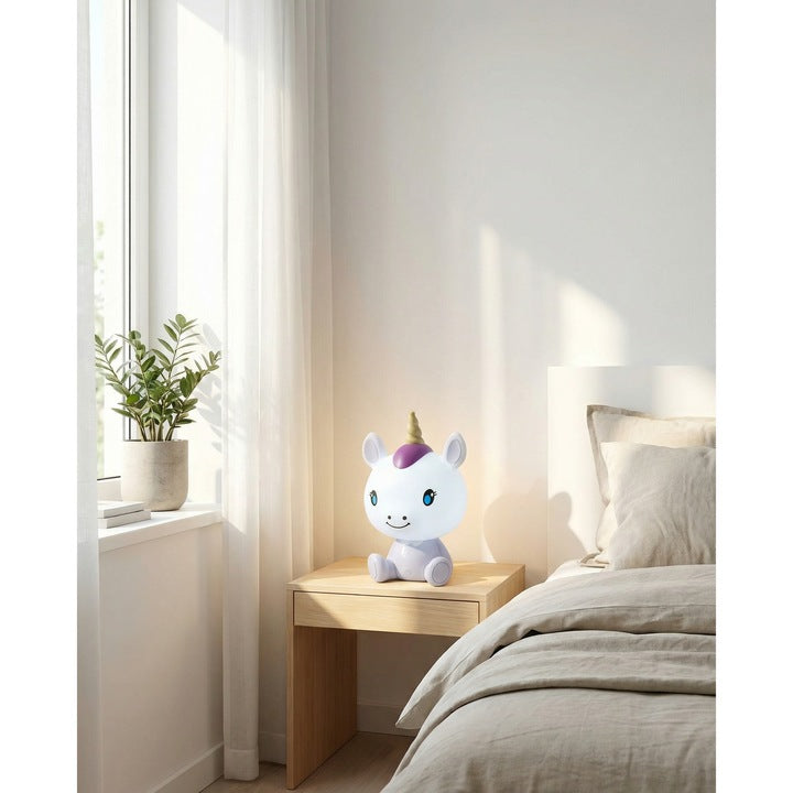 Lampa de Veghe Unicorn cu 3 Nivele de Lumina & Cablu USB, lumina ambientala, decor camera copii