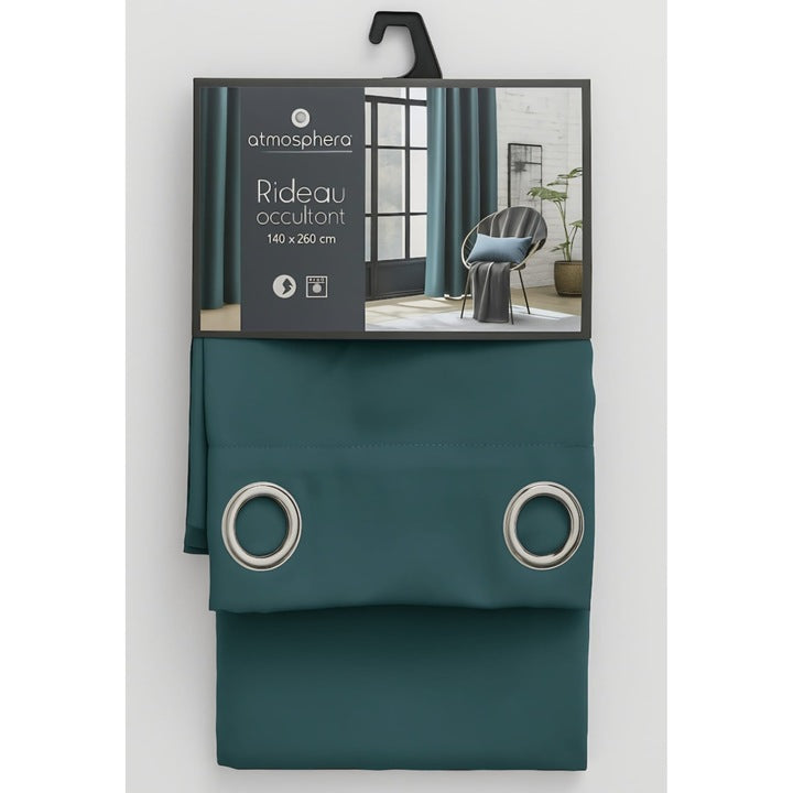 Draperie Premium Opaca, Albastra, 140x260 cm, Material poliester, usor de intretinut