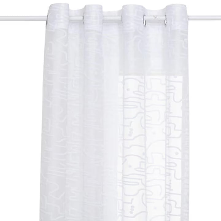 Perdea Alton alba, poliester fin si elegant, semitransparenta, 140x240 cm