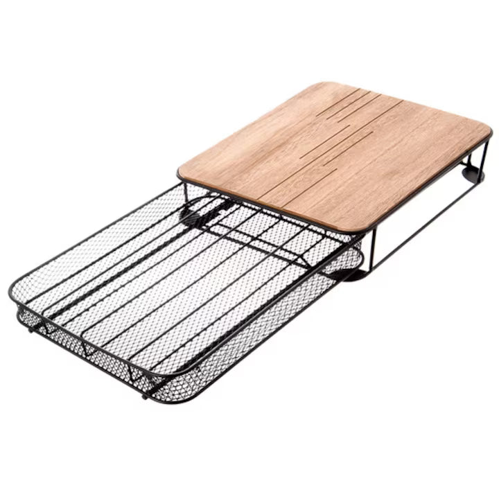 Organizer Pentru Capsule De Cafea, Orion, 30.5x24x6.5 cm, Metal, Mdf, Sertar Glisant Cu Compartimente, Pad-Uri Antiderapante