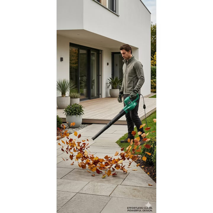 Turbosuflanta electrica 400W, 230V, viteza aer 241 km/h, 2 trepte, duza 60 cm, ideala pentru curatarea frunzelor si murdariei
