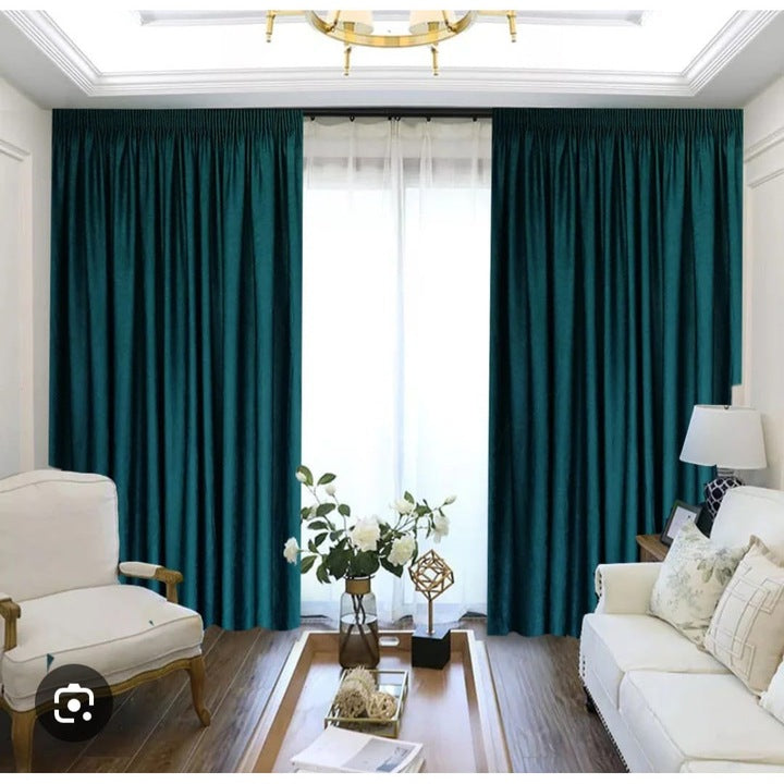 Draperie Premium Opaca, Albastra, 140x260 cm, Material poliester, usor de intretinut
