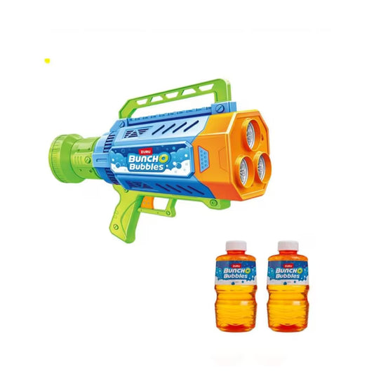 Mitraliera Baloane de Sapun cu LED, 15000 Bule/Minut, 2x Solutie 250ml, Jucarie Copii 3+ Ani, Unisex, Multicolor