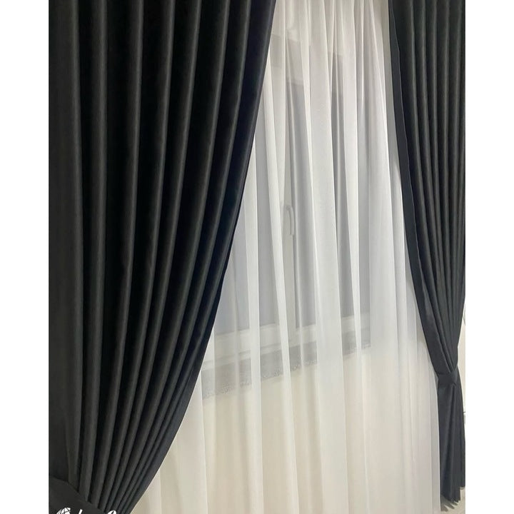 Draperie Premium Opaca neagra, 140x260 cm, pentru living sau dormitor