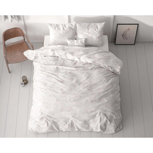 Husa de pilota Sleeptime Classy Dallan Sand 140x200/220 cm, 1 fata de perna 60x70 cm, microfibra 100%, moale, antialergica, culoare bej nisip, 90 GSM