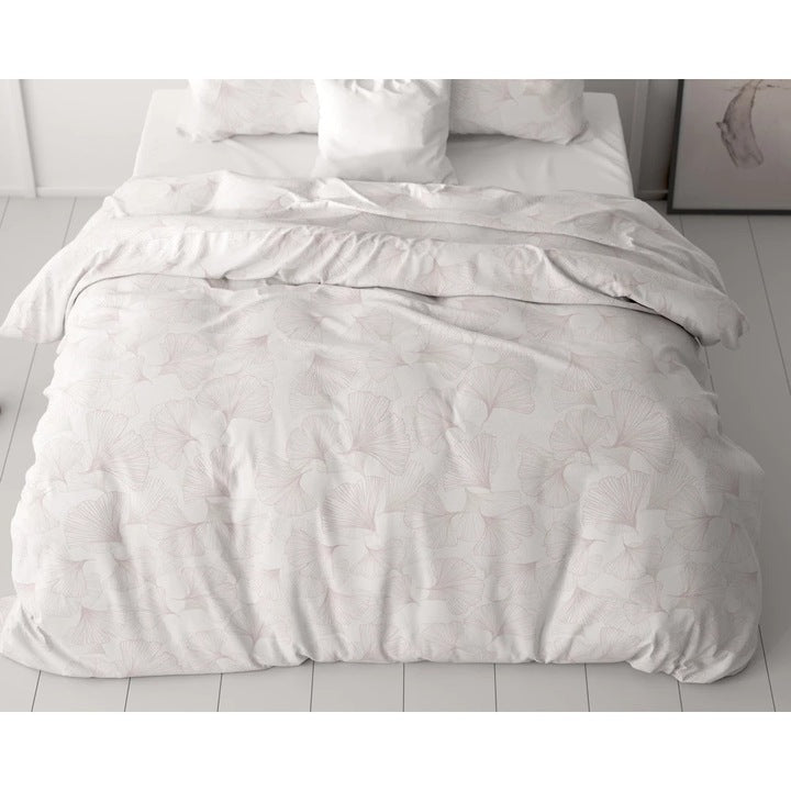 Husa de pilota Sleeptime Classy Dallan Sand 140x200/220 cm, 1 fata de perna 60x70 cm, microfibra 100%, moale, antialergica, culoare bej nisip, 90 GSM