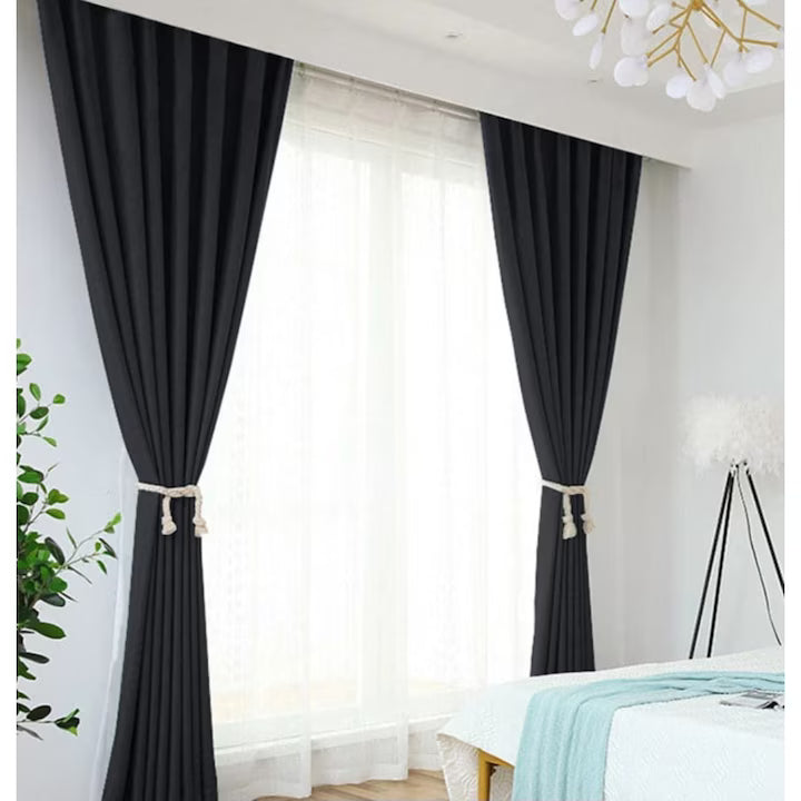 Draperie Premium Opaca neagra, 140x260 cm, pentru living sau dormitor