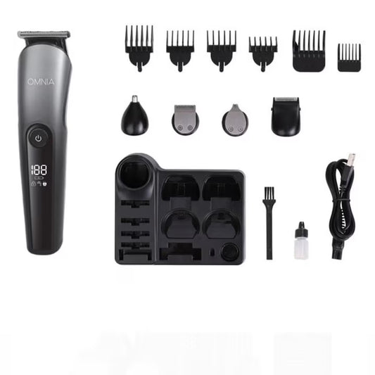 Set Tuns si Ras, Omnia, 11 in 1, Ecran LCD, Baterie Litiu 1400mAh, Gri