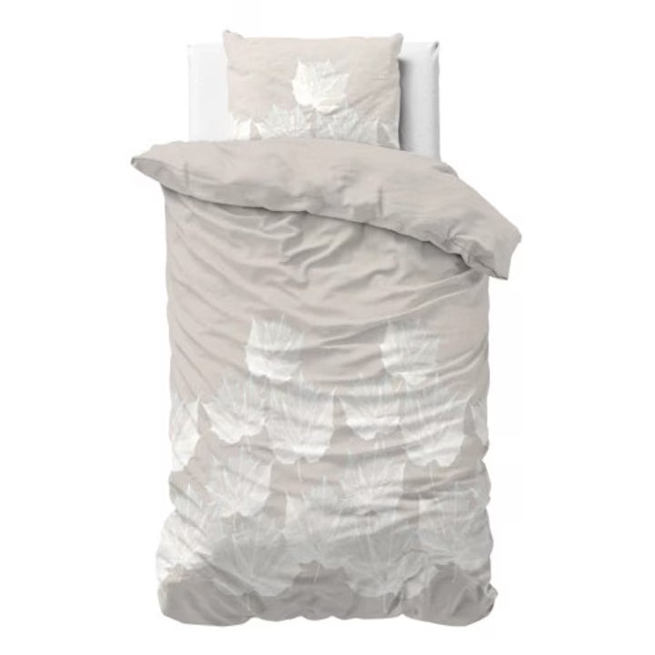 Husa de pilota Sleeptime Classy Lisa Gri 140x220 cm, 1 fata de perna 60x70 cm, microfibra moale 100%, antialergica, 90 GSM