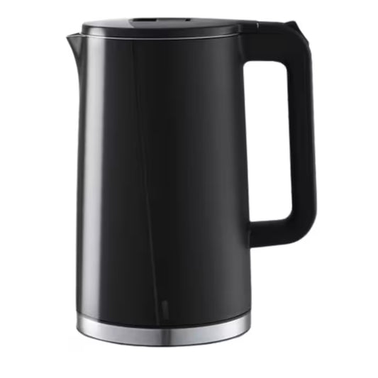 Fierbator de apa electric negru mat, 1.7 L, interior din otelinoxidabil si pereti dubli, putere 220-240V