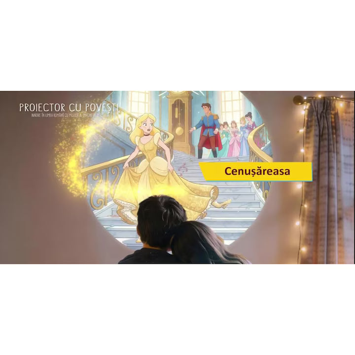 Proiector cu povesti 2026, cu muzica pentru copii, in limba Romana, 8 Discuri