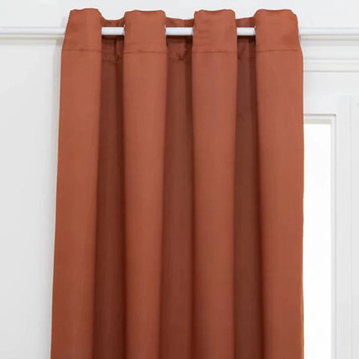 Draperie blackout Atmosphera, 140x260 cm, cu Inele, material Poliester, culoare Teracota